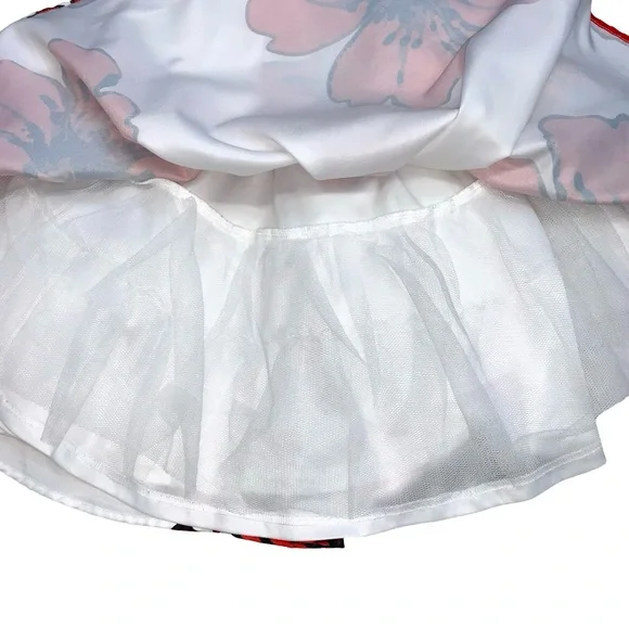 A’gaci Floral Fit and Flare Mini Dress Prom Party Occasion Flirty Easter Summer - Picture 7 of 13